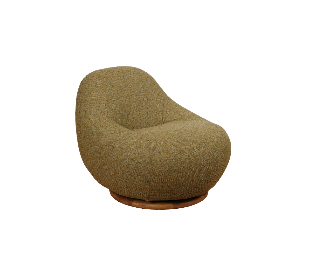 Gem lounge chair w/teak swivel