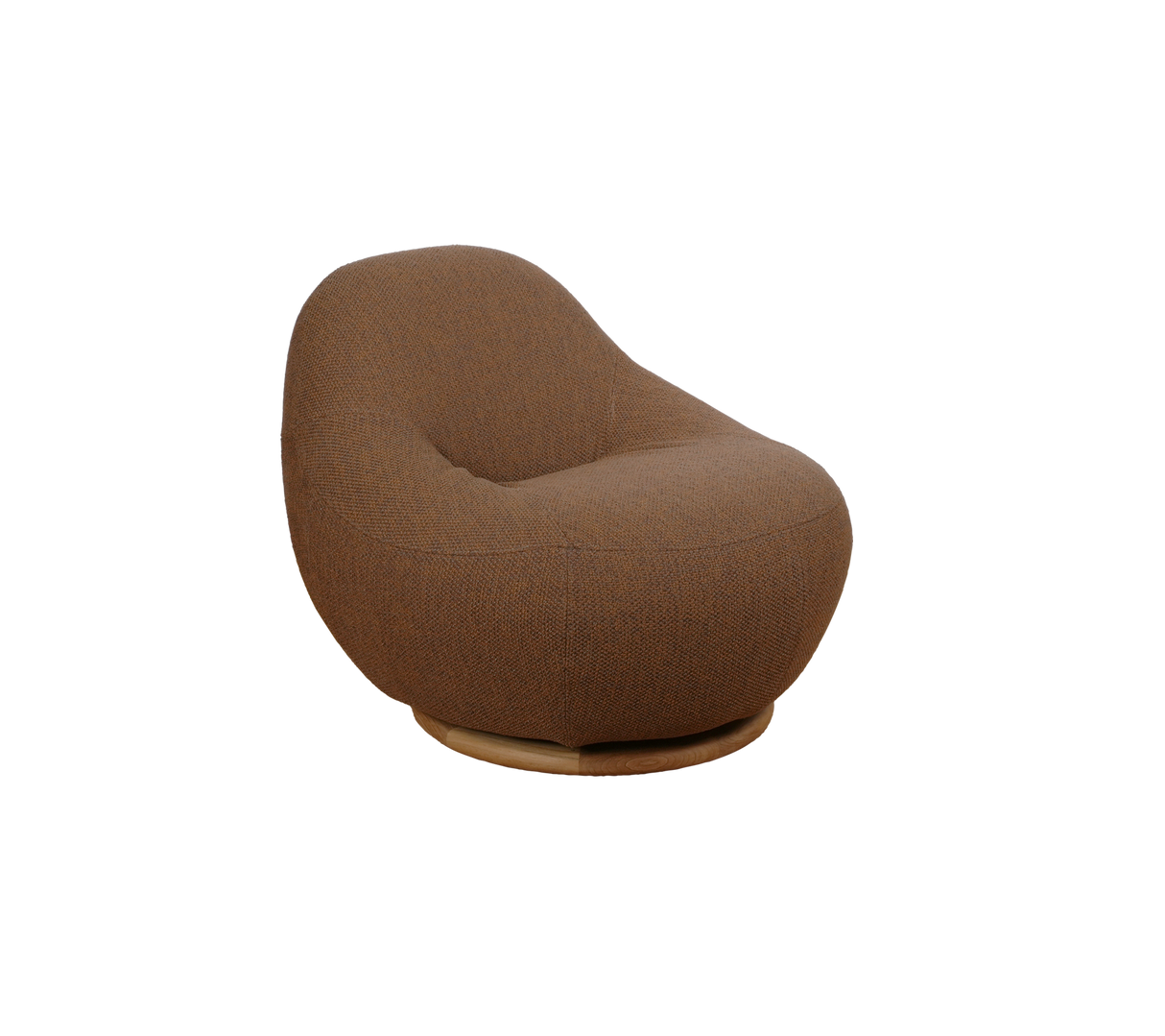 Gem lounge chair w/teak swivel