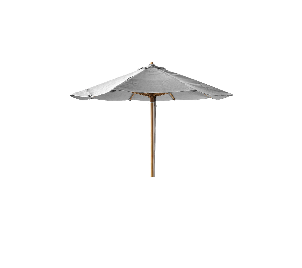 Classic parasol w/pulley system low for Peacock daybed