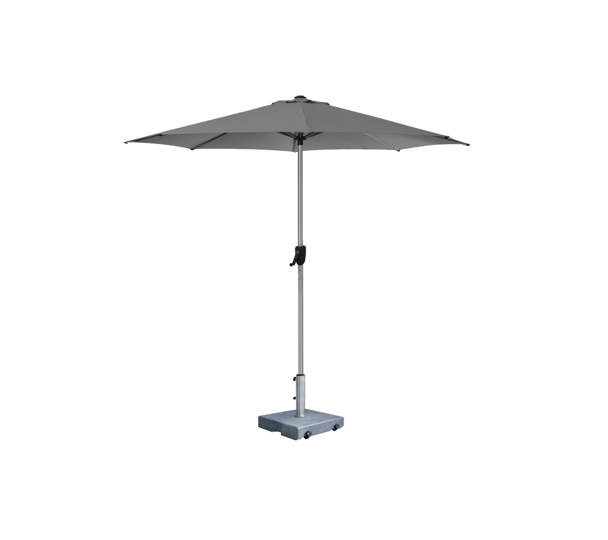 Sunshade parasol w/crank, dia. 3 m