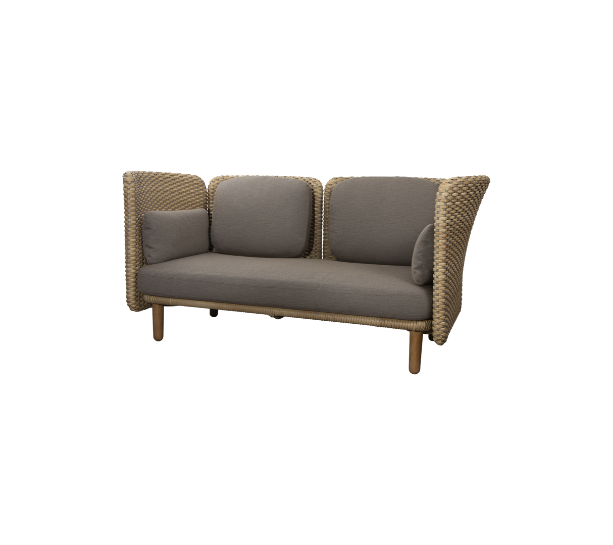 Arch 2-seater sofa w/low arm/backrest