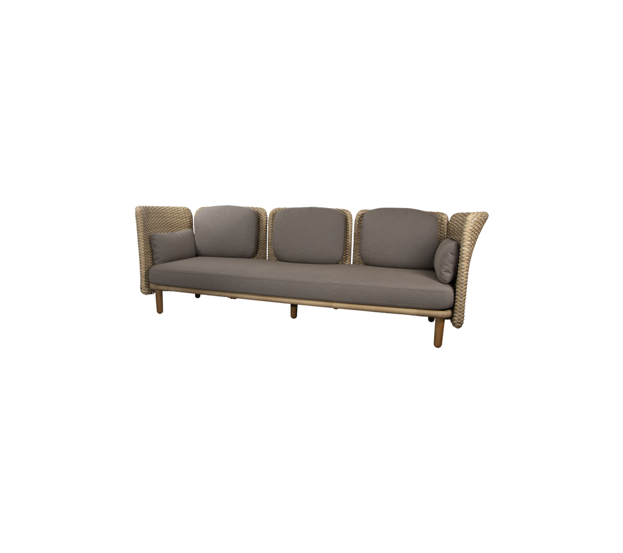 Arch 3-seater sofa w/low arm/backrest