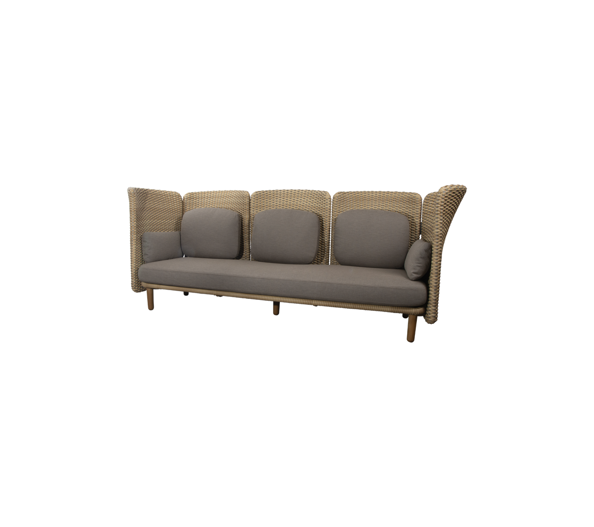 Arch 3-seater sofa w/high arm/backrest