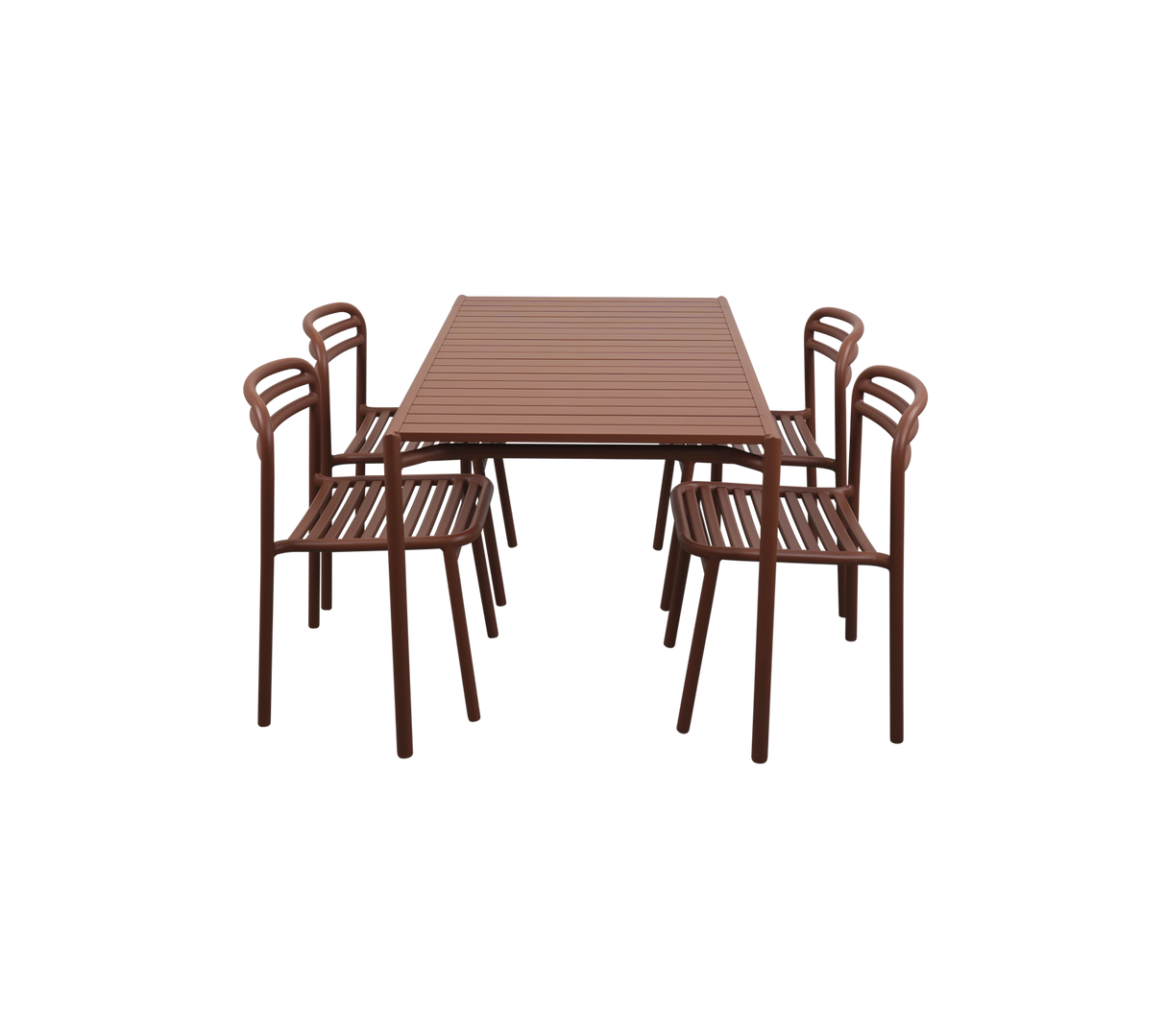 Bliss dining table rect. incl. 4 Bliss chairs