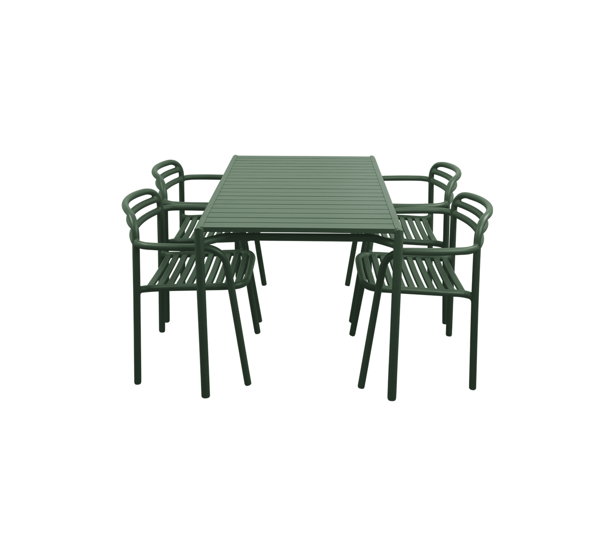 Bliss dining table rect. incl. 4 Bliss armchairs