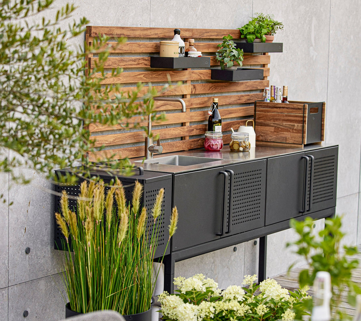 Drop kitchen module, main, incl. 3 shelves
