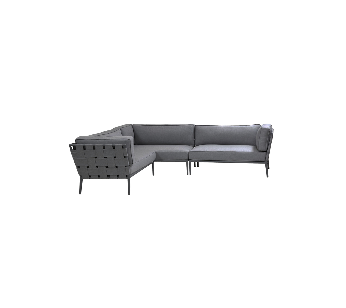 Conic modular corner sofa