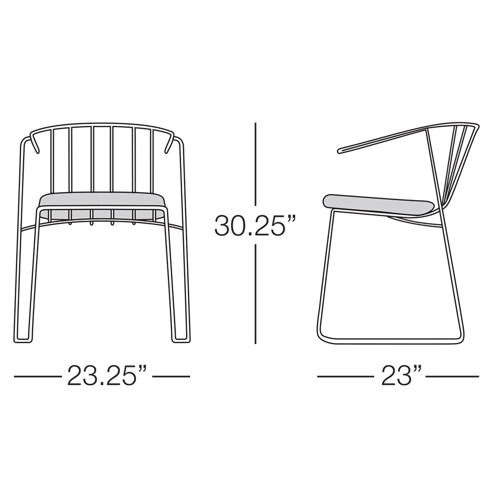 Intercoastal Dining Chair with Arms