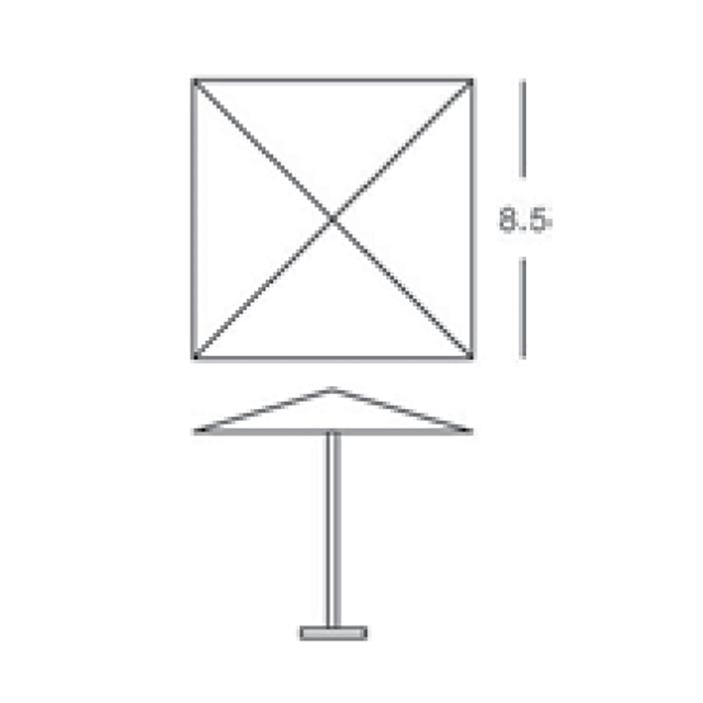 Square Umbrella 8.5'