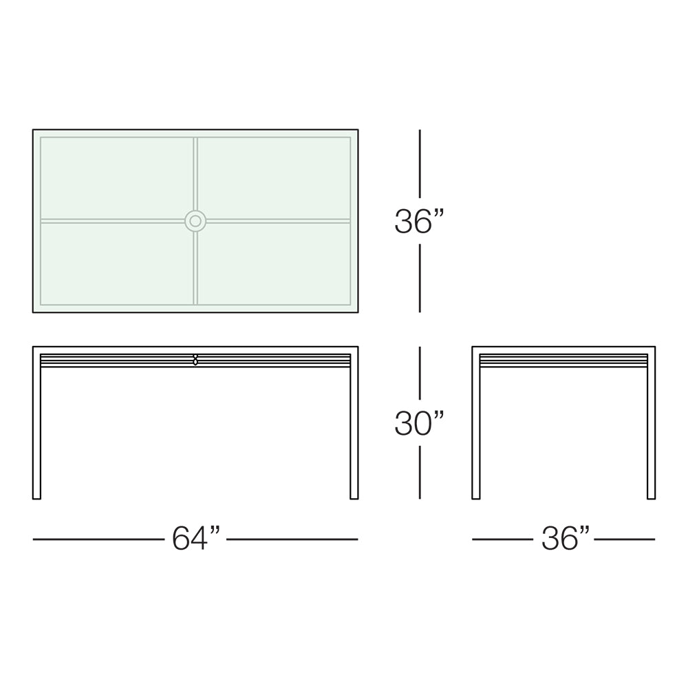 Toledo Dining Table | 64 inches