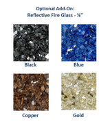 The Outdoor Plus Ramona Rectangular Concrete Fire Table + Free Cover