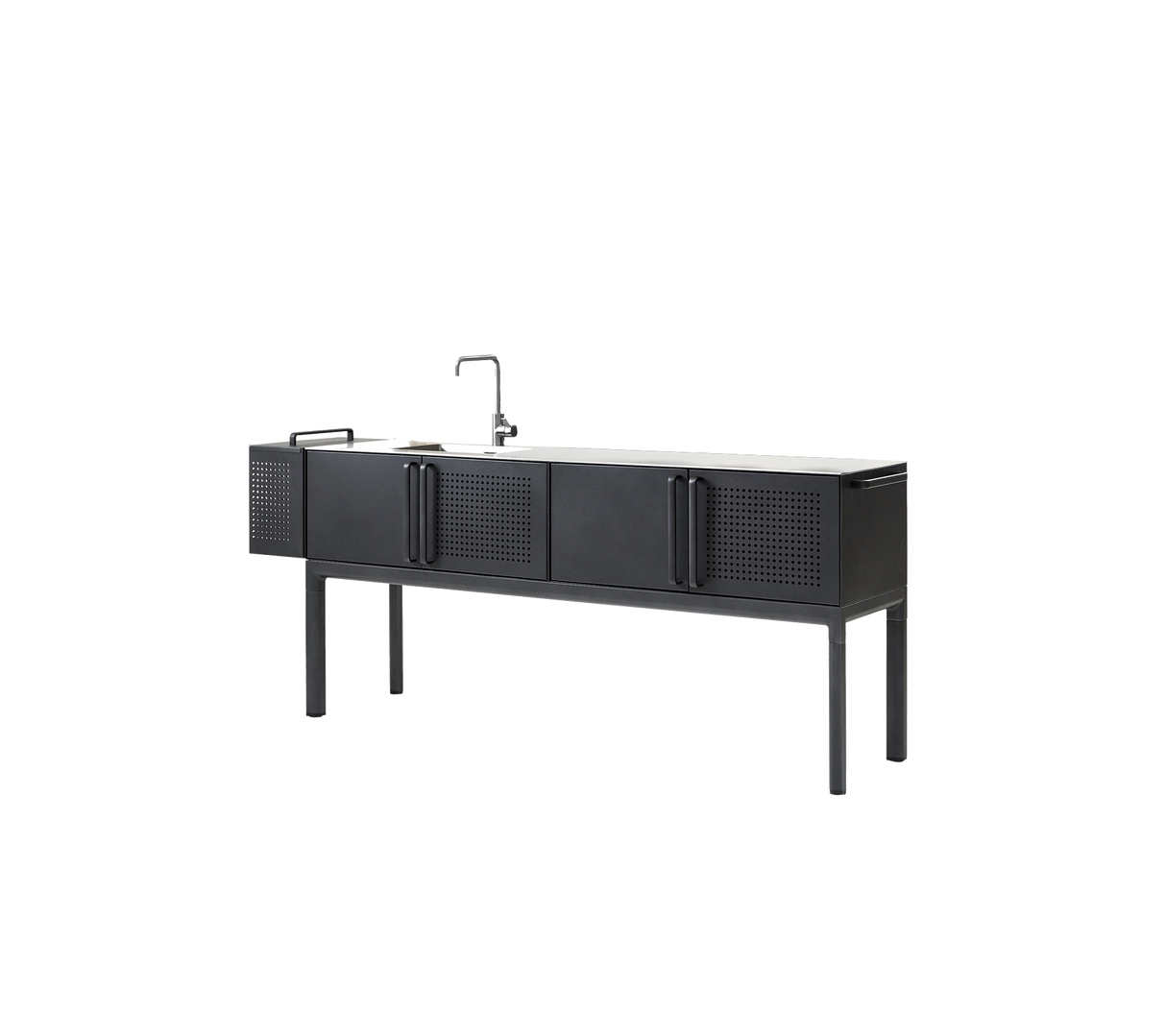 Drop kitchen module, main, incl. 3 shelves