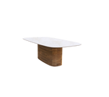 Mellow dining table, oval - medium