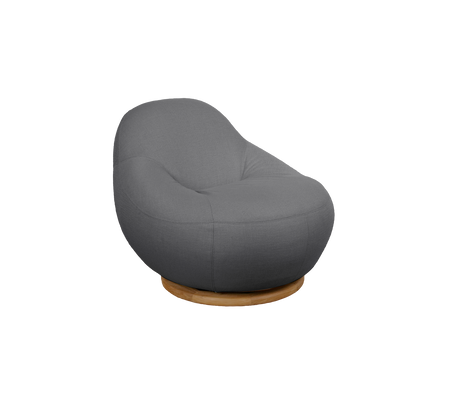 Gem lounge chair w/teak swivel