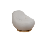 Gem lounge chair w/teak swivel