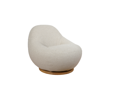 Gem lounge chair w/teak swivel