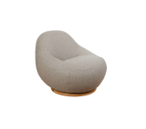Gem lounge chair w/teak swivel