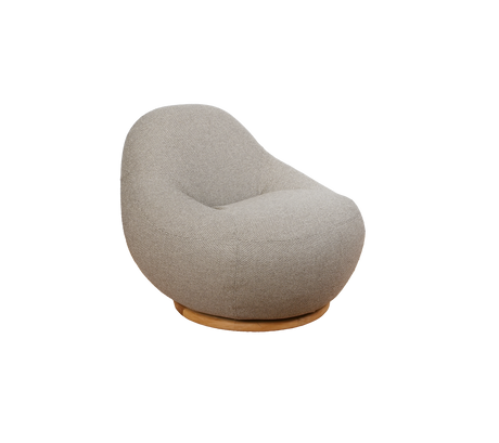Gem lounge chair w/teak swivel