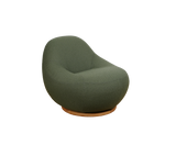 Gem lounge chair w/teak swivel