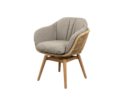 Stay chair w/teak swivel