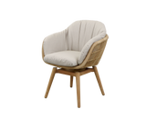 Stay chair w/teak swivel
