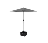 Sunshade parasol w/crank, dia. 3 m