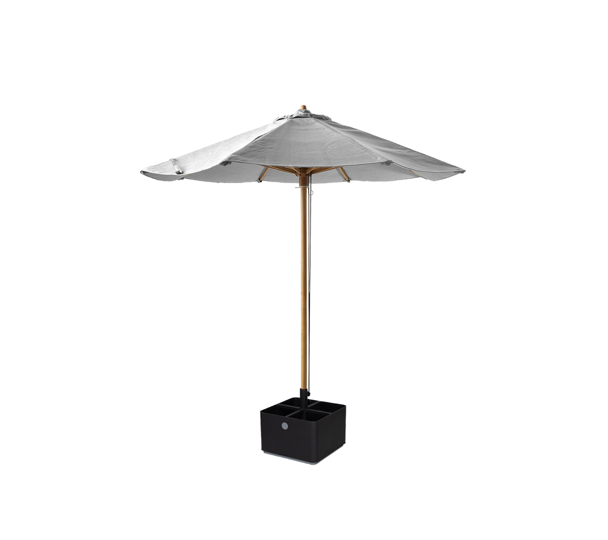 Classic parasol w/pulley system, dia. 2,4 m