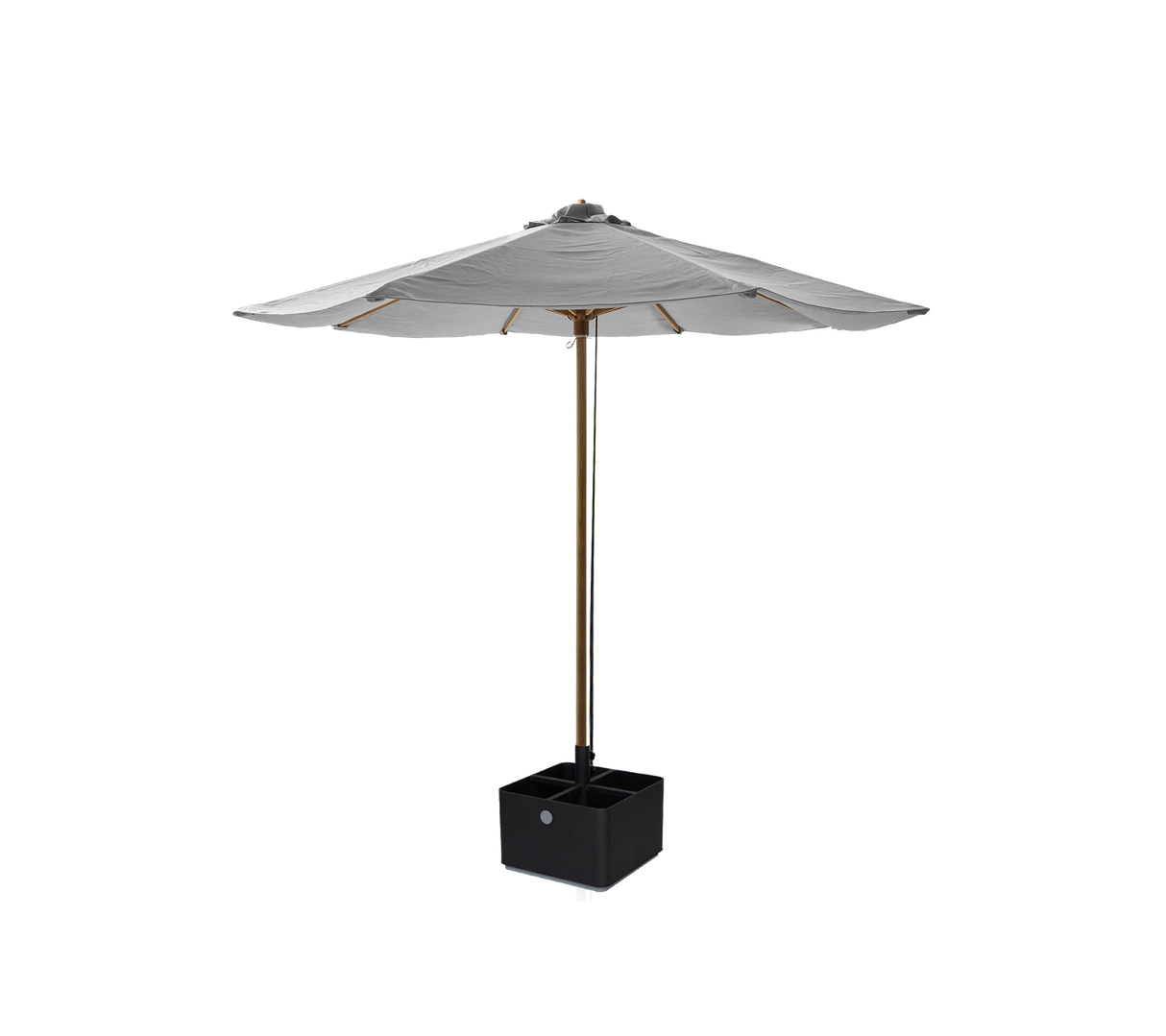 Classic parasol w/pulley system, dia. 3 m
