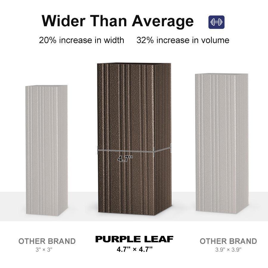 PURPLE LEAF Outdoor Metal Carport Gazebo Bronze Steel Roof Aluminum Frame Shelter for Parking