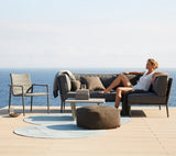 Conic compact 2-module corner sofa