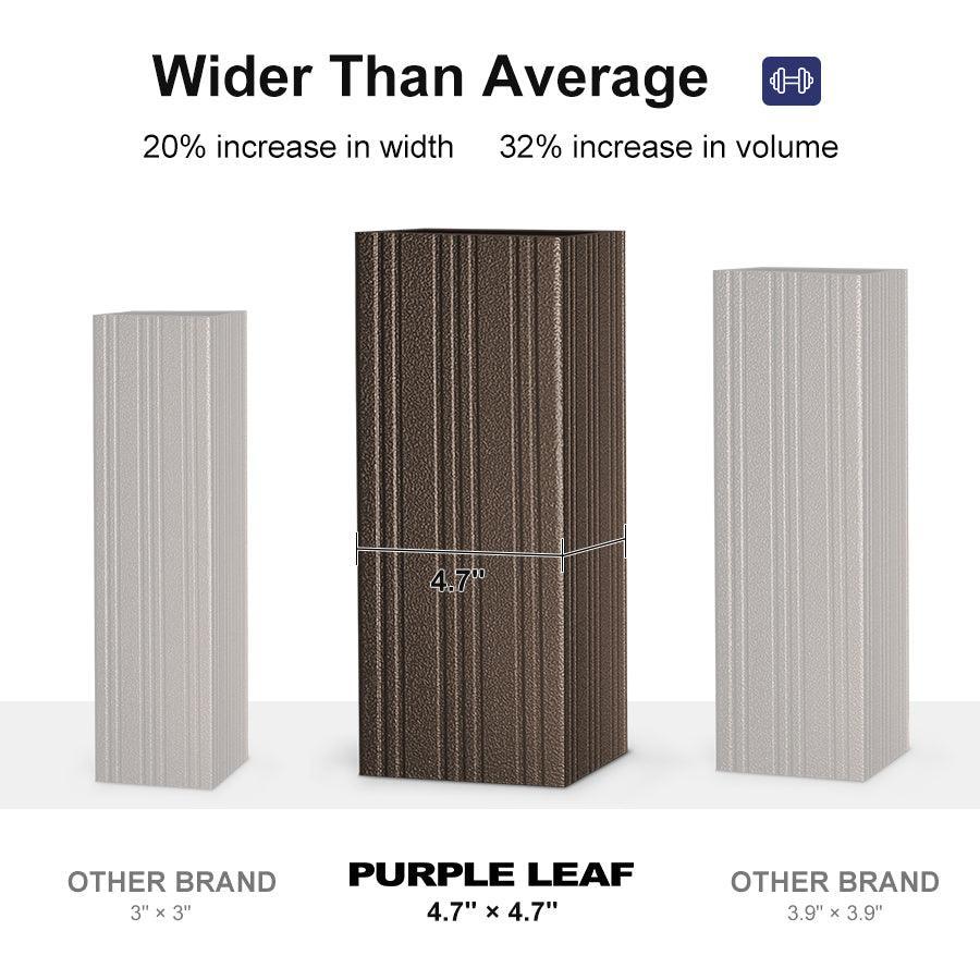 PURPLE LEAF Outdoor Metal Carport Gazebo Bronze Steel Roof Aluminum Frame Shelter for Parking