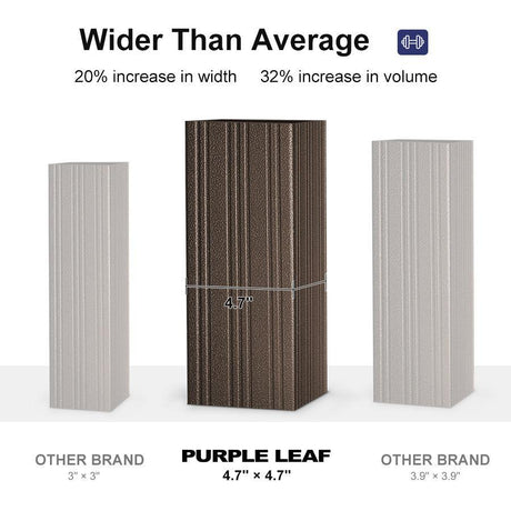 PURPLE LEAF Outdoor Metal Carport Gazebo Bronze Steel Roof Aluminum Frame Shelter for Parking