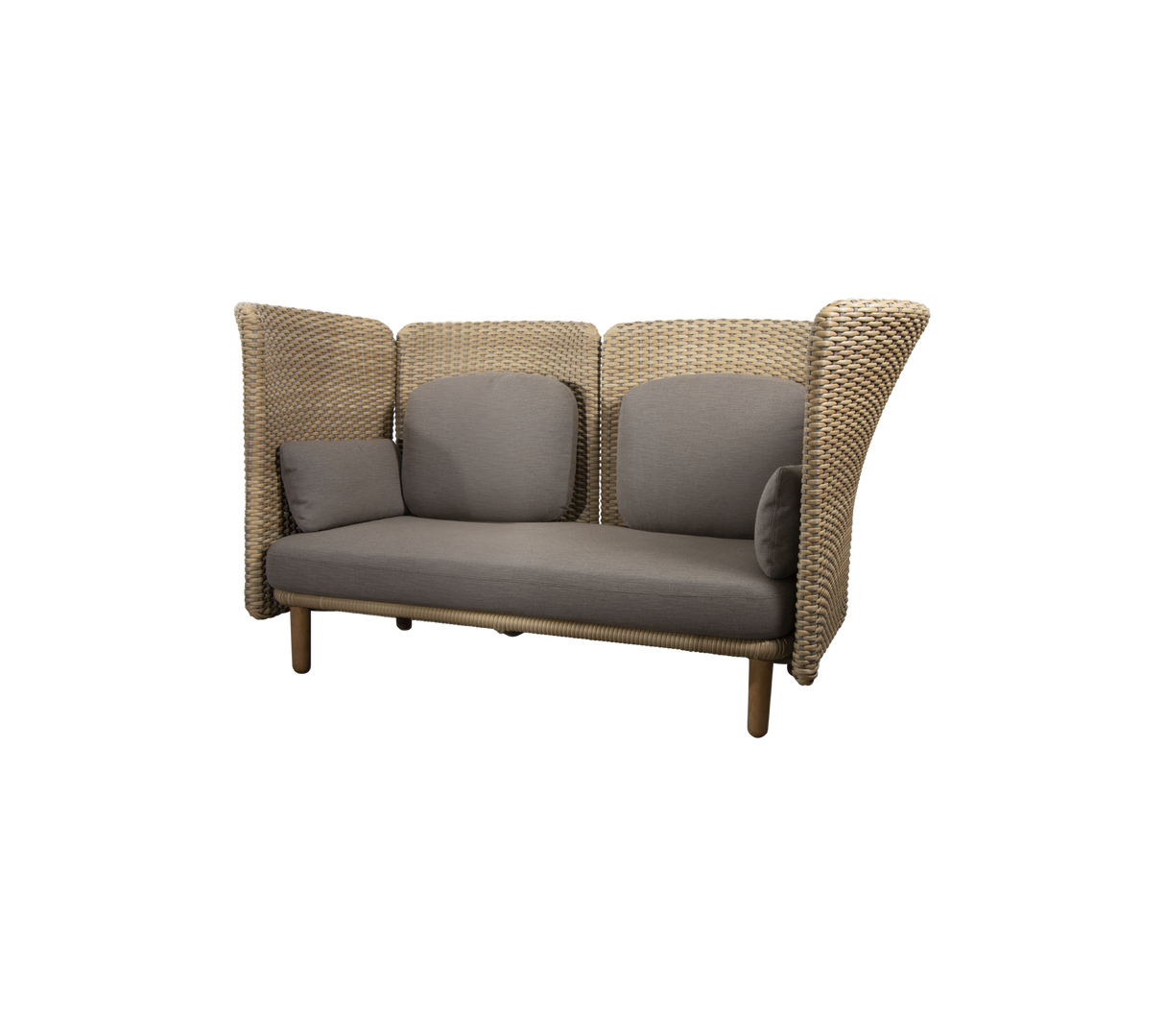 Arch 2-seater sofa w/high arm/backrest