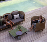 Arch 3-seater sofa w/low arm/backrest