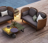 Arch 2-seater sofa w/high arm/backrest