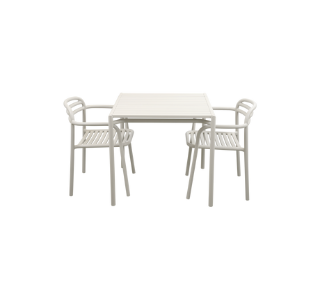 Bliss dining table incl. 2 Bliss armchairs