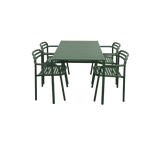 Bliss dining table rect. incl. 4 Bliss armchairs