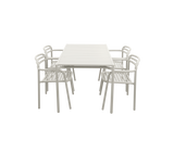 Bliss dining table rect. incl. 4 Bliss armchairs