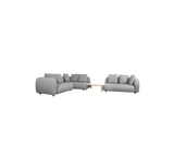 Capture corner sofa w/table & chaise lounge