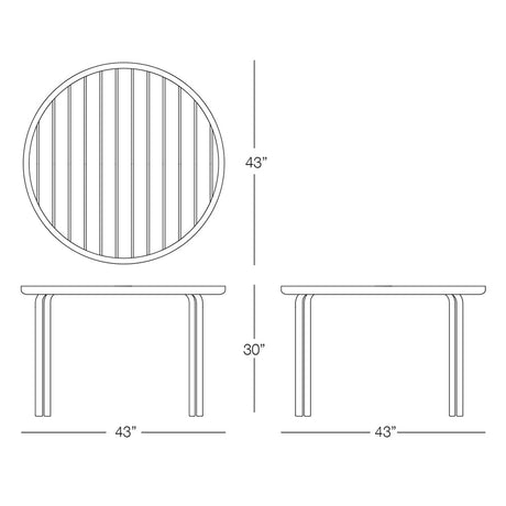 Cabo Round Dining Table