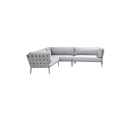 Conic modular corner sofa