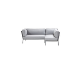 Conic compact 2-module corner sofa