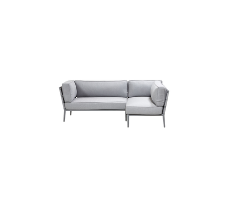 Conic compact 2-module corner sofa