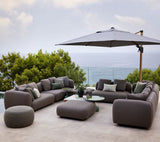 Capture corner sofa w/table & chaise lounge