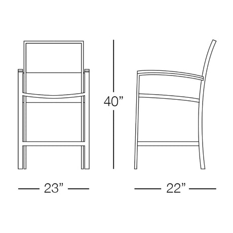 Dominica Counter Stool with Arms
