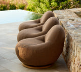 Gem lounge chair w/teak swivel