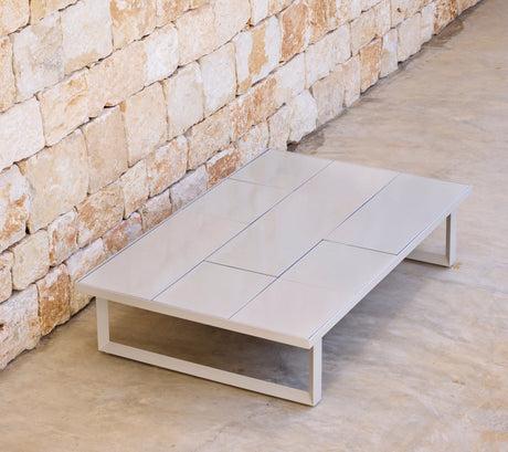 Glaze coffee table, rectangular