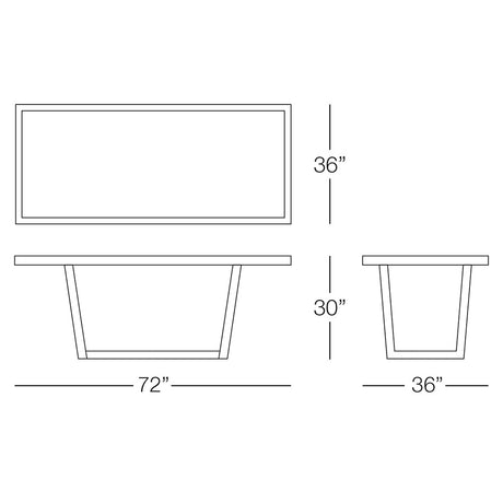 Harbin Rectangular 72" Dining Table