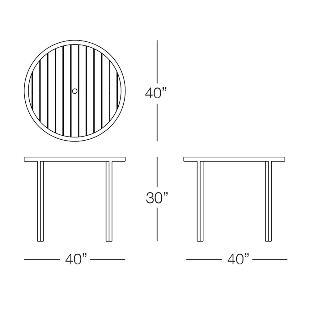 Martinique Round Dining Table