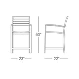 Martinique Counter Stool with Arms